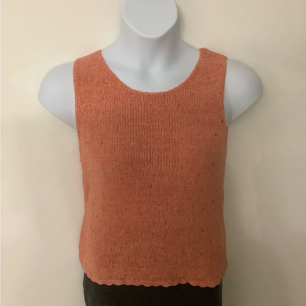 Kate Hill Women's Silk Blend Knit Top - Coral